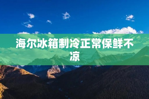 海尔冰箱制冷正常保鲜不凉:为您带来高效的食品储存解决方案 海尔冰箱制冷正常保鲜不凉:为您带来高效的食品储存解决方案