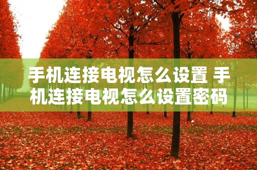手机连接电视怎么设置 手机连接电视怎么设置密码 手机连接电视怎么设置 手机连接电视怎么设置密码