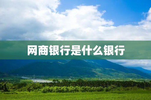 网商银行是什么银行