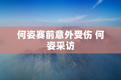 何姿赛前意外受伤 何姿采访