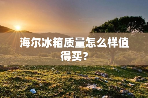 海尔冰箱质量怎么样值得买?