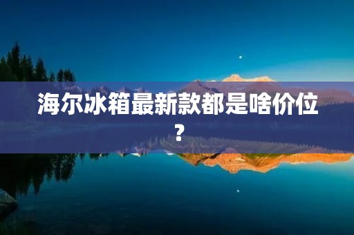 海尔冰箱最新款都是啥价位？