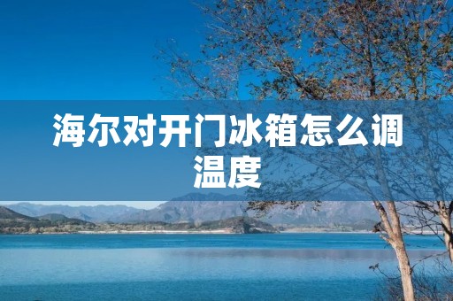 海尔对开门冰箱怎么调温度