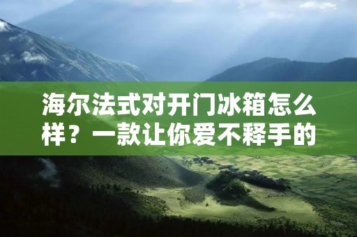 海尔法式对开门冰箱怎么样？一款让你爱不释手的冷藏神器