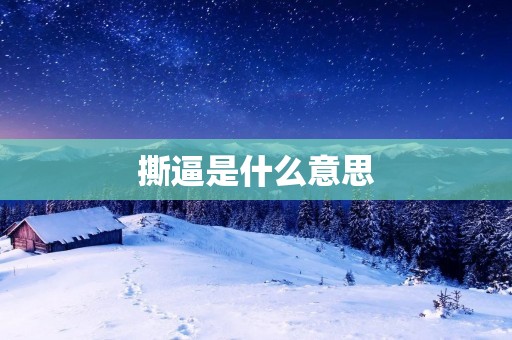 撕逼是什么意思