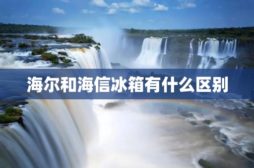 海尔和海信冰箱有什么区别