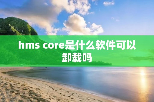 hms core是什么软件可以卸载吗