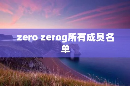 zero zerog所有成员名单