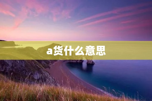 a货什么意思 a货什么意思