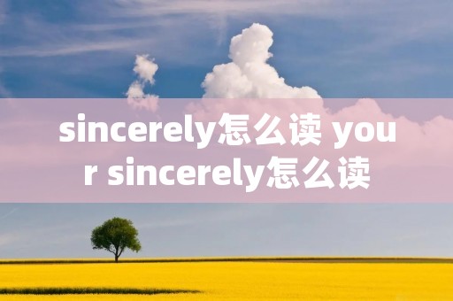 sincerely怎么读 your sincerely怎么读