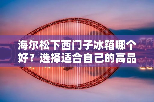 海尔松下西门子冰箱哪个好?选择适合自己的高品质冰箱 海尔松下西门子冰箱哪个好?选择适合自己的高品质冰箱