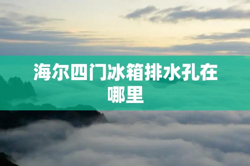 海尔四门冰箱排水孔在哪里 海尔四门冰箱排水孔在哪里
