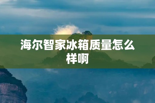 海尔智家冰箱质量怎么样啊 海尔智家冰箱质量怎么样啊