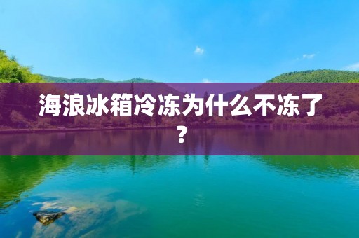 海浪冰箱冷冻为什么不冻了? 海浪冰箱冷冻为什么不冻了?