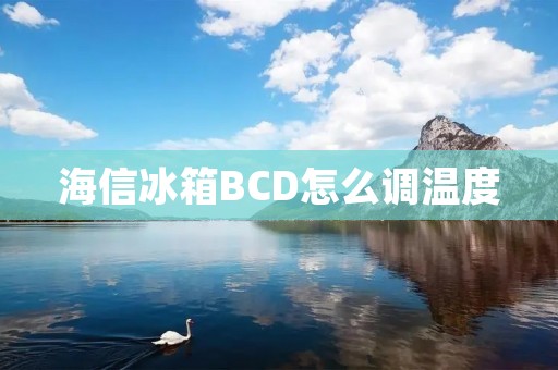海信冰箱BCD怎么调温度