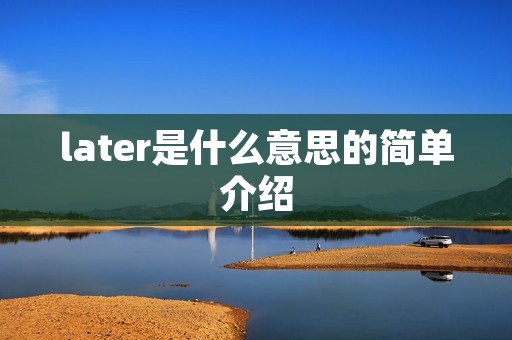later是什么意思的简单介绍