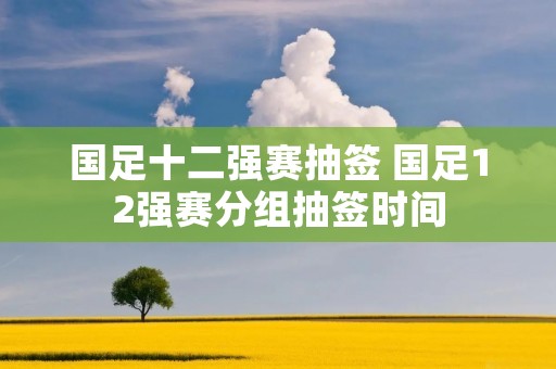 国足十二强赛抽签 国足12强赛分组抽签时间 国足十二强赛抽签 国足12强赛分组抽签时间