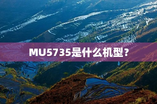 MU5735是什么机型?