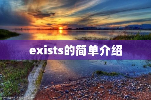 exists的简单介绍 exists的简单介绍