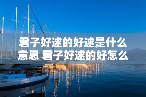 君子好逑的好逑是什么意思 君子好逑的好怎么解释 君子好逑的好逑是什么意思 君子好逑的好怎么解释