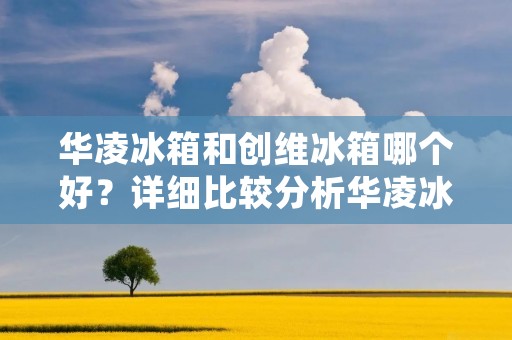 华凌冰箱和创维冰箱哪个好？详细比较分析华凌冰箱和创维冰箱的优劣