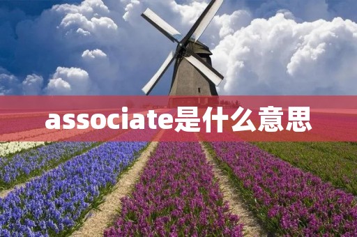 associate是什么意思