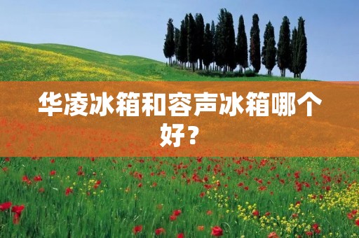 华凌冰箱和容声冰箱哪个好？