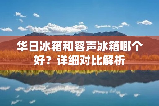 华日冰箱和容声冰箱哪个好？详细对比解析