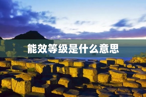 能效等级是什么意思