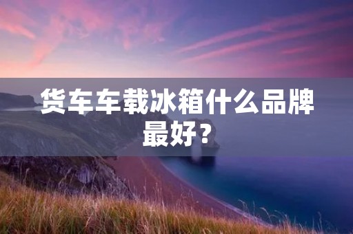 货车车载冰箱什么品牌最好？