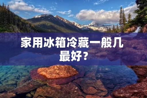家用冰箱冷藏一般几 最好? 家用冰箱冷藏一般几 最好?