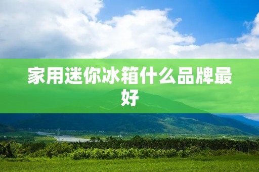 家用迷你冰箱什么品牌最好：详尽品牌分析与推荐
