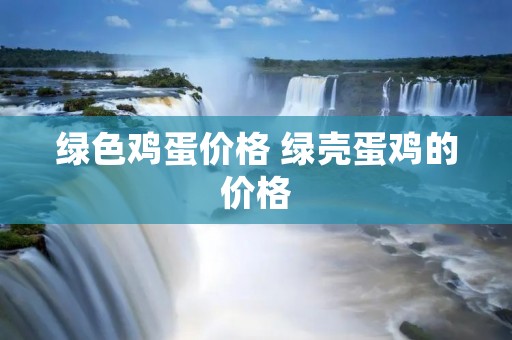 绿色鸡蛋价格 绿壳蛋鸡的价格 绿色鸡蛋价格 绿壳蛋鸡的价格