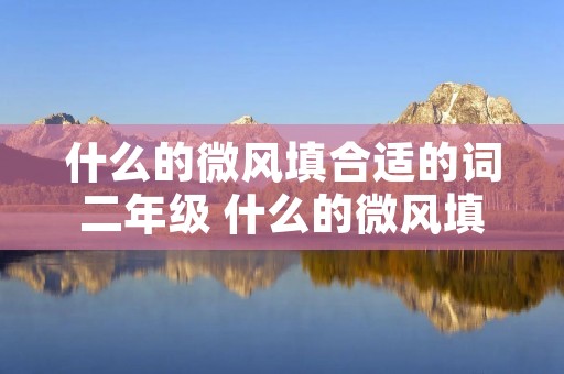 什么的微风填合适的词二年级 什么的微风填合适的词二年级什么的泥土
