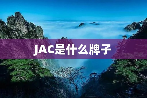 JAC是什么牌子