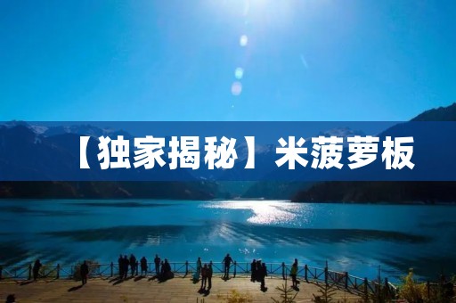 【独家揭秘】米菠萝板:一款引领时尚潮流的热门商品 【独家揭秘】米菠萝板:一款引领时尚潮流的热门商品