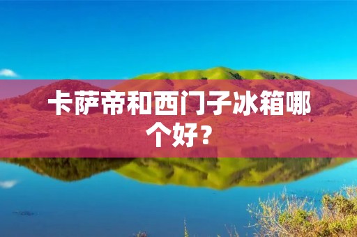 卡萨帝和西门子冰箱哪个好？
