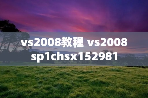 vs2008教程 vs2008sp1chsx152981 vs2008教程 vs2008sp1chsx152981