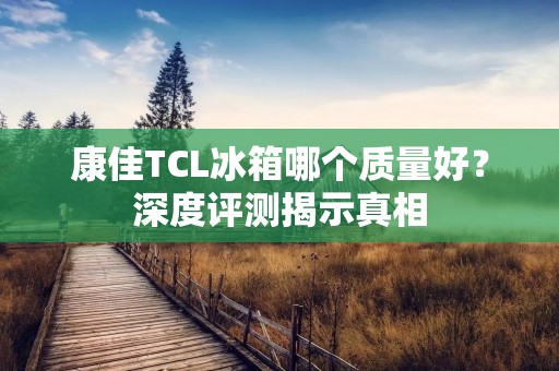康佳TCL冰箱哪个质量好？深度评测揭示真相