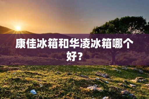 康佳冰箱和华凌冰箱哪个好？