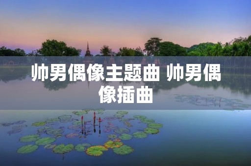 帅男偶像主题曲 帅男偶像插曲