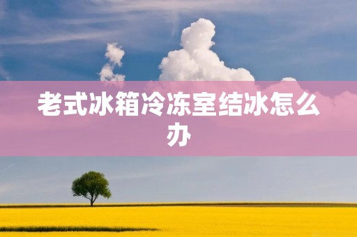 老式冰箱冷冻室结冰怎么办 老式冰箱冷冻室结冰怎么办