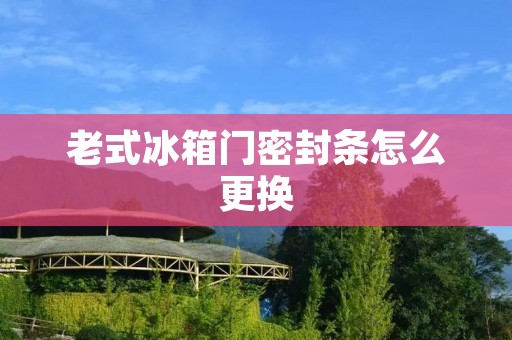 老式冰箱门密封条怎么更换