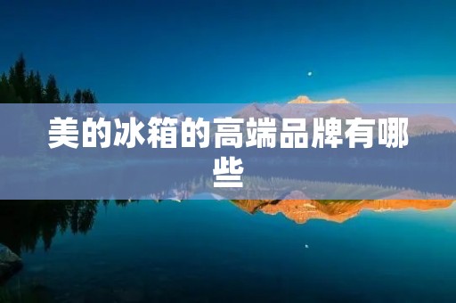 美的冰箱的高端品牌有哪些 美的冰箱的高端品牌有哪些