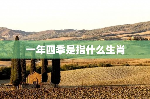 一年四季是指什么生肖