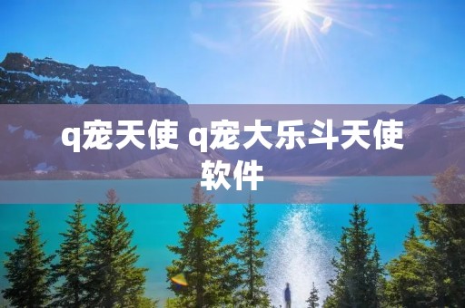 q宠天使 q宠大乐斗天使软件