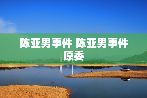 陈亚男事件 陈亚男事件原委