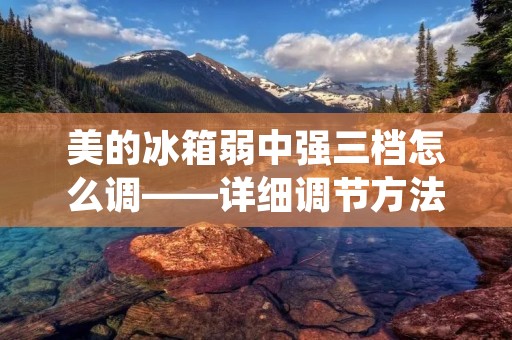 美的冰箱弱中强三档怎么调——详细调节方法解析