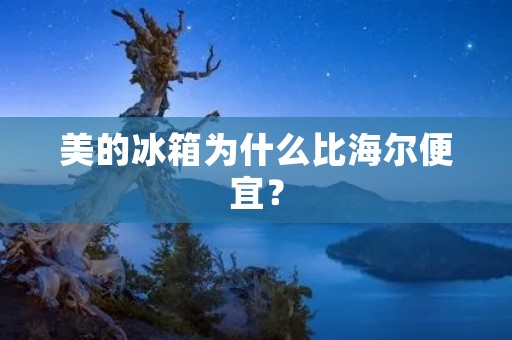 美的冰箱为什么比海尔便宜？