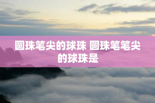 圆珠笔尖的球珠 圆珠笔笔尖的球珠是